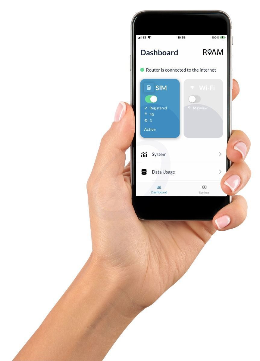 Maxview Roam X mobile 5G ready / WiFi-Antenne schwarz inkl. Router