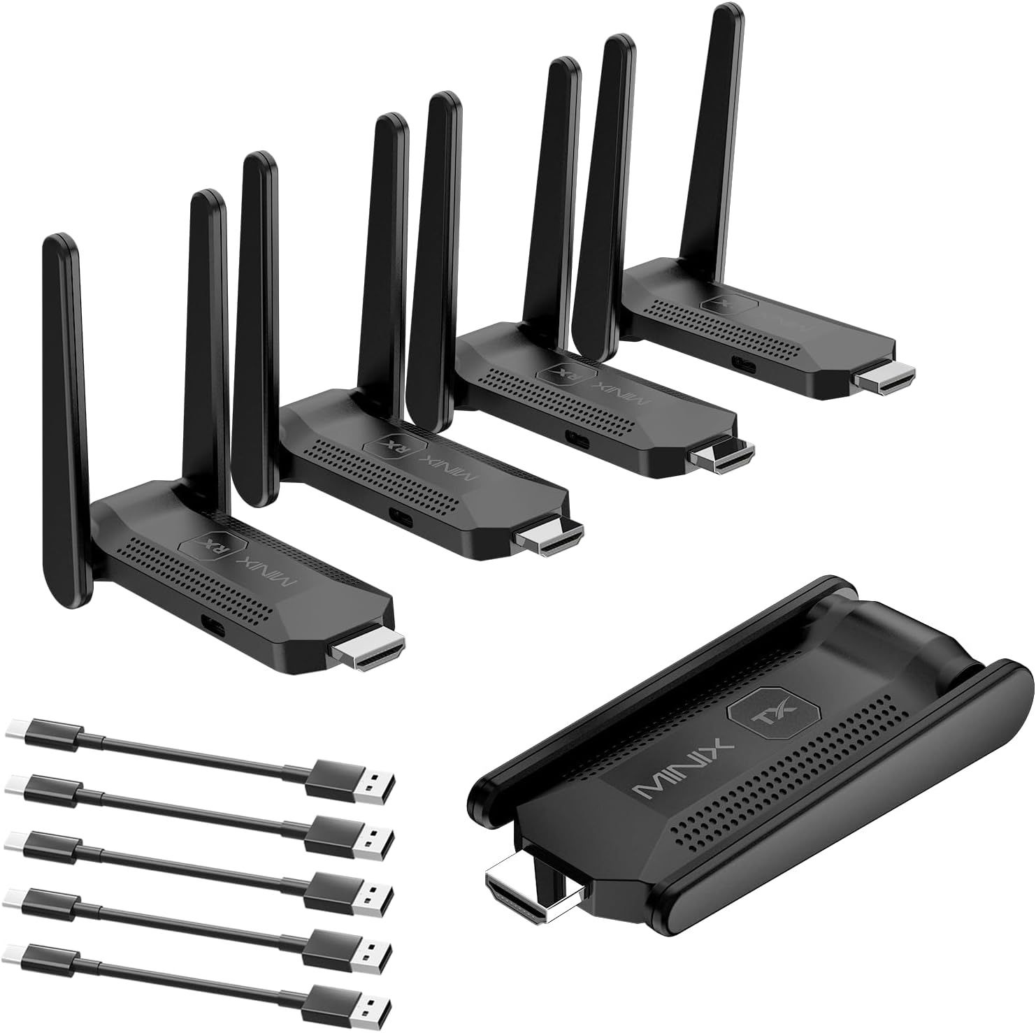 MINIX B14 / Wireless HDMI zu Quad HDMI Dongle 1080p Plug and Play- Multi-Screen, Erweiterung