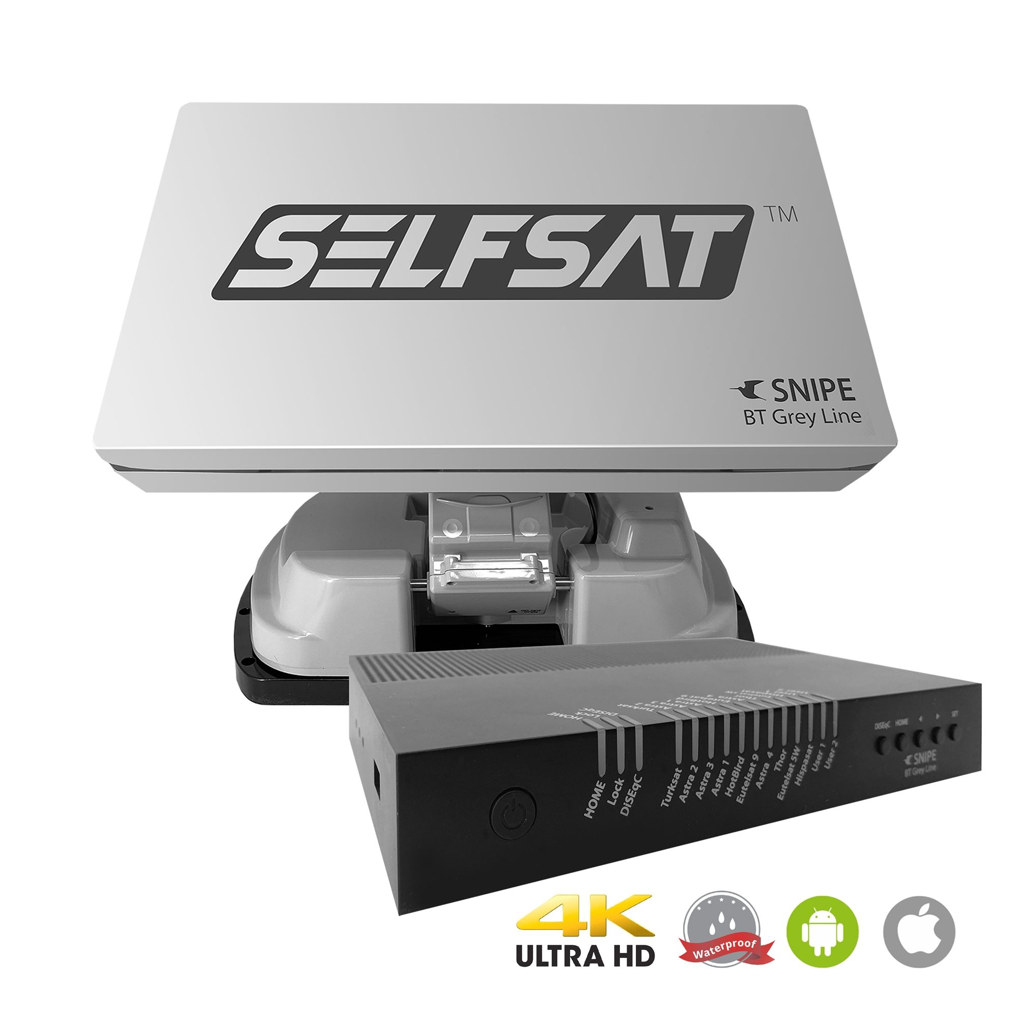 Selfsat Snipe Drive automatische, mitführende Sat Antenne : :  Elektronik & Foto