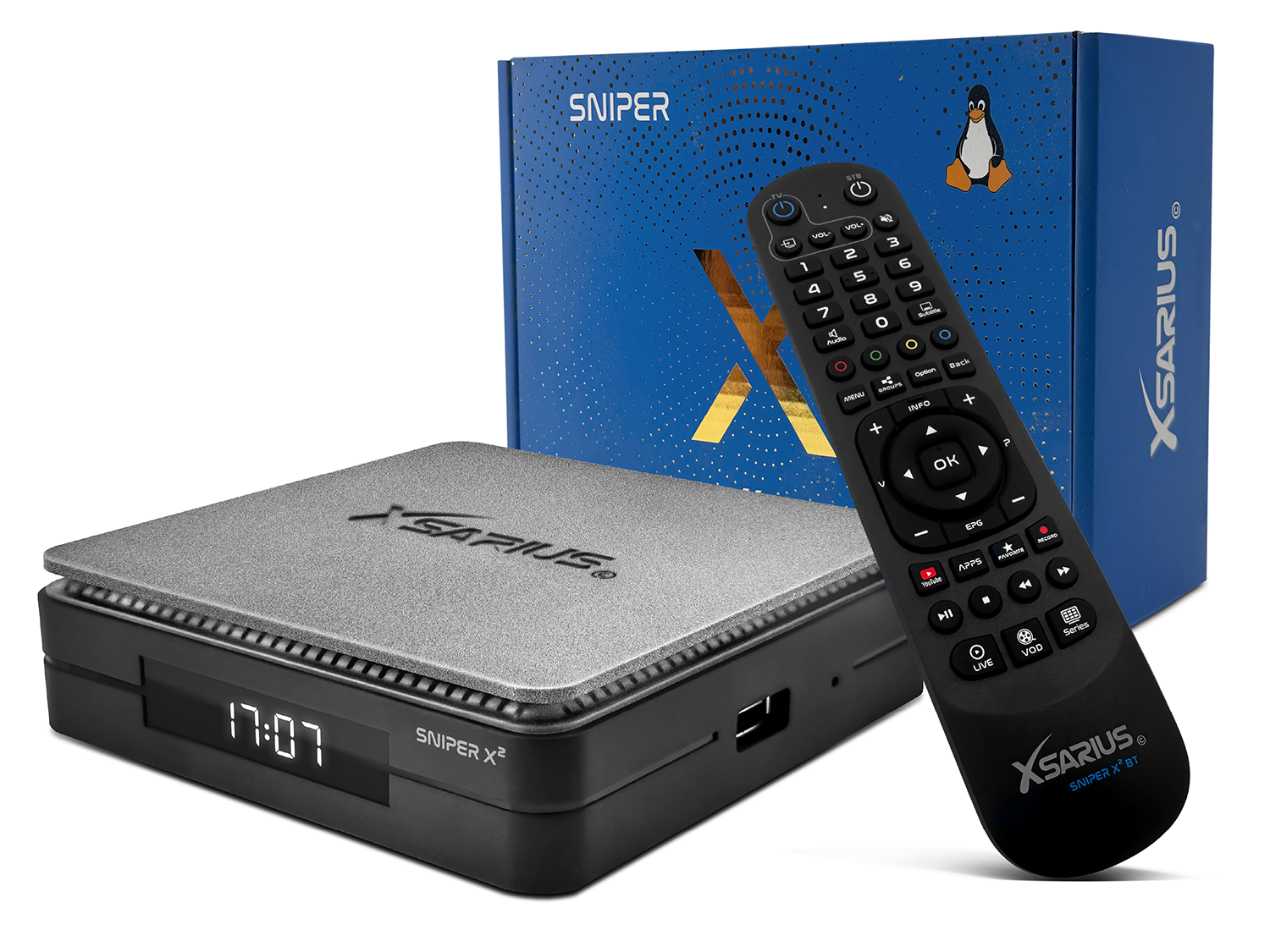 8721082627160 - Sniper X2 Bluetooth 4K - UHD Linux OTT Mediastreamer