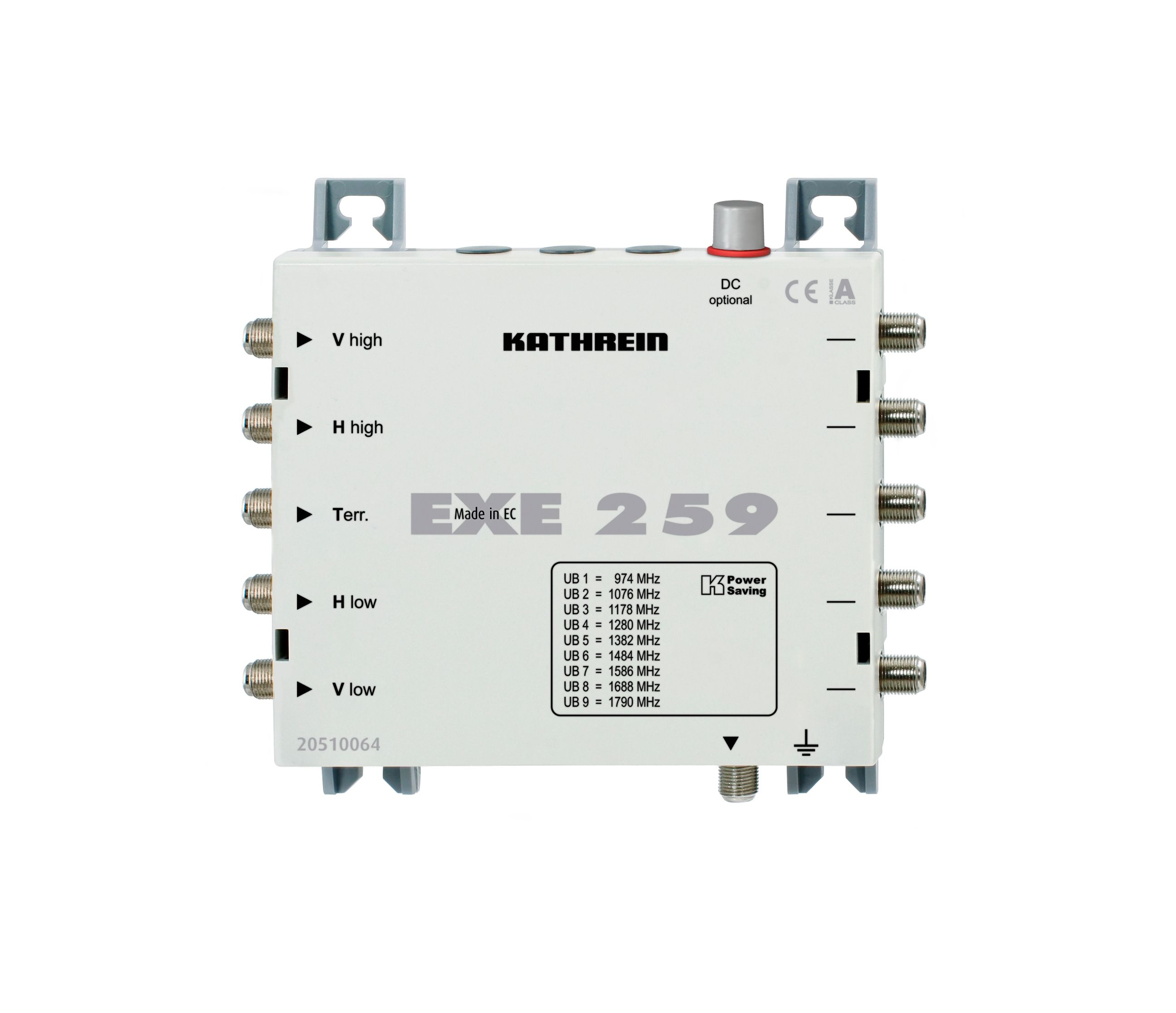 Kathrein EXE 259 Einkabel Multischalter kaskadierbar 5 auf 1x9 Kathrein EXE 259 Einkabel Multischalter kaskadierbar 5 auf 1x9