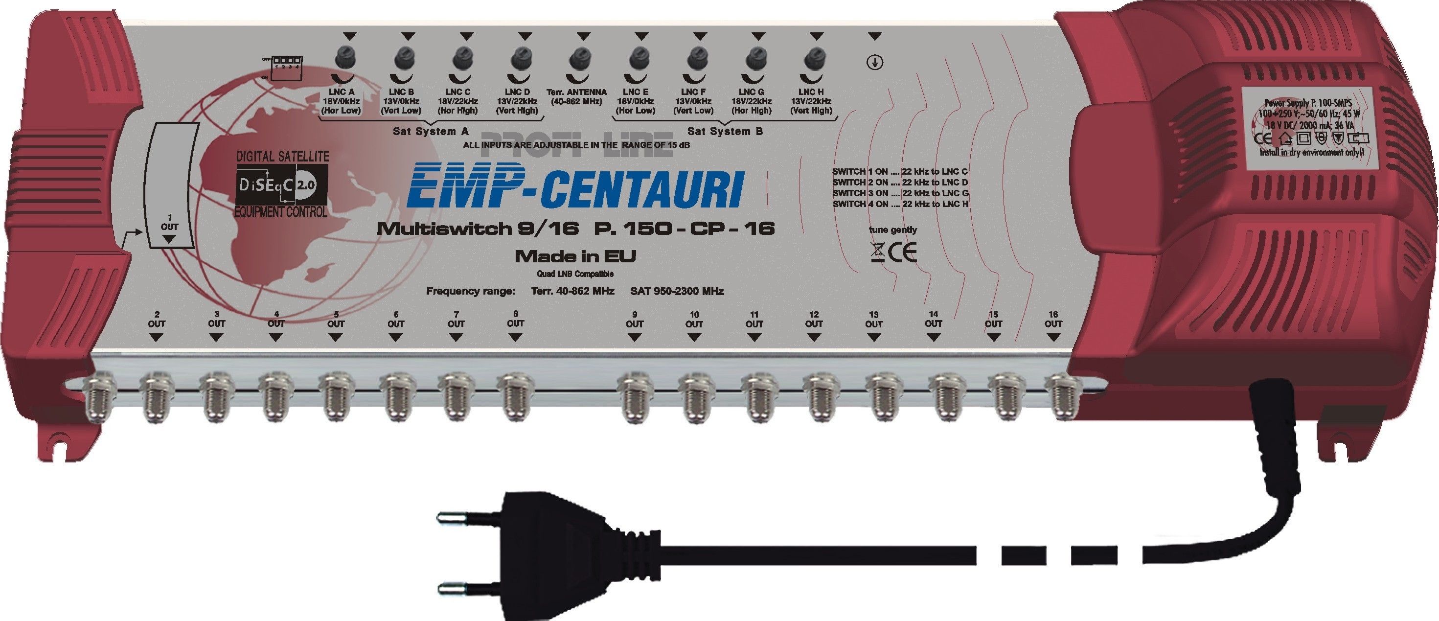 EMP Centauri Profi-Line Multischalter 9/16 PIU-6