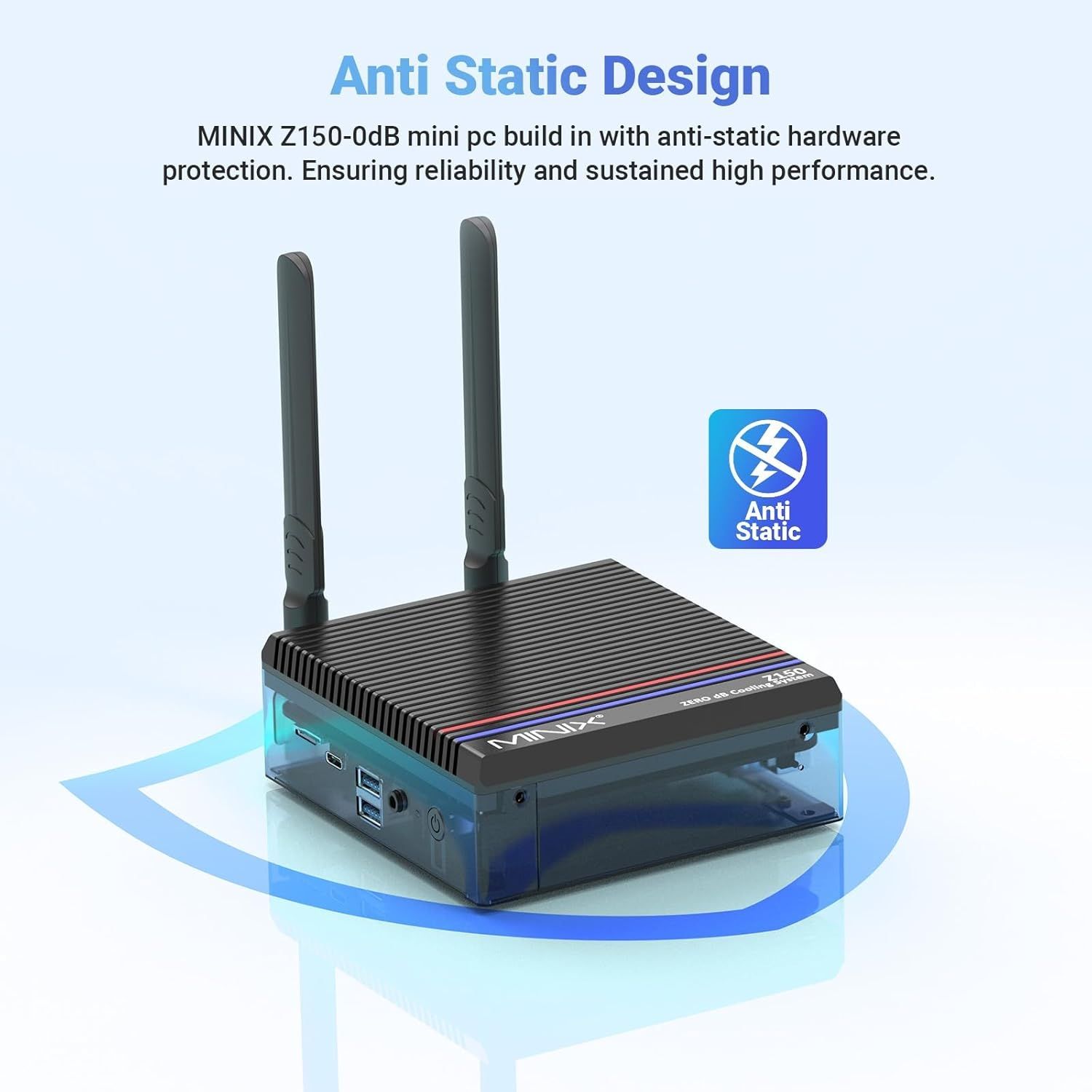 MINIX NEO Z150-0dB Mini PC, Intel N150, 16GB DDR4, 512GB M.2 PCIe Gen3 x 4 NVMe SSD Windows 11 Pro