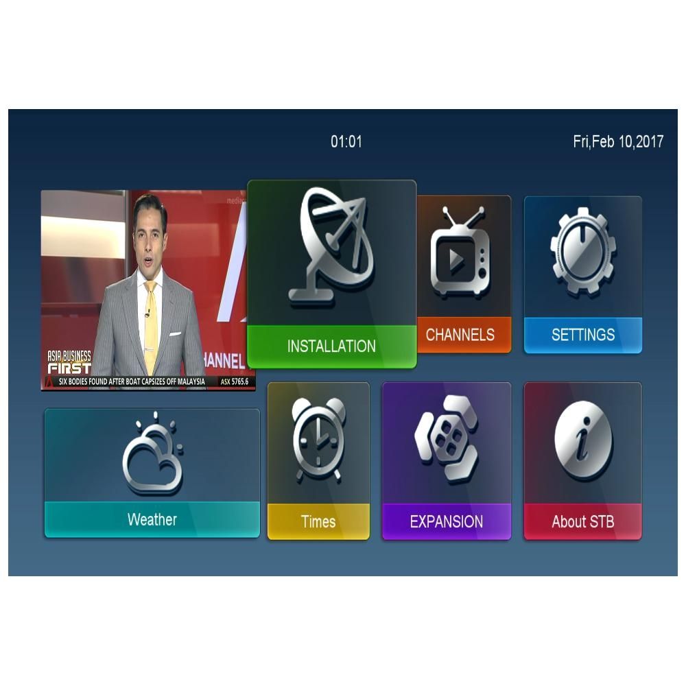 Viark Sat Ricevitore Satellitare Full HD DVB-S2 Multistream H265 – Con LAN, WiFi USB E Lettore Di Schede CA