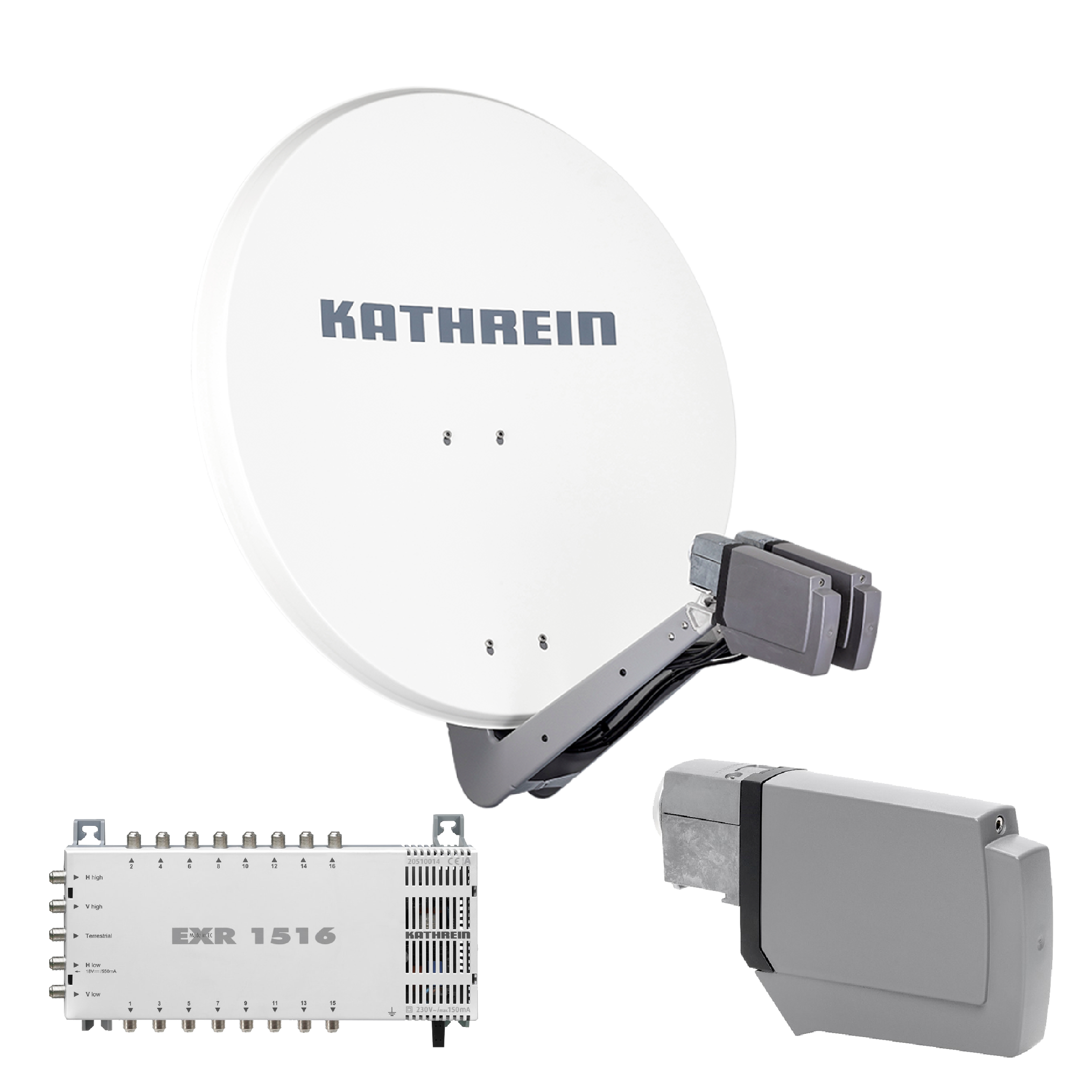4260704121333 - CAS 90 ws Sat-Antenne multifeedfähig weiss - 16 Teilnehmer 4260704121333 - CAS 90 ws Sat-Antenne multifeedfähig weiss - 16 Teilnehmer