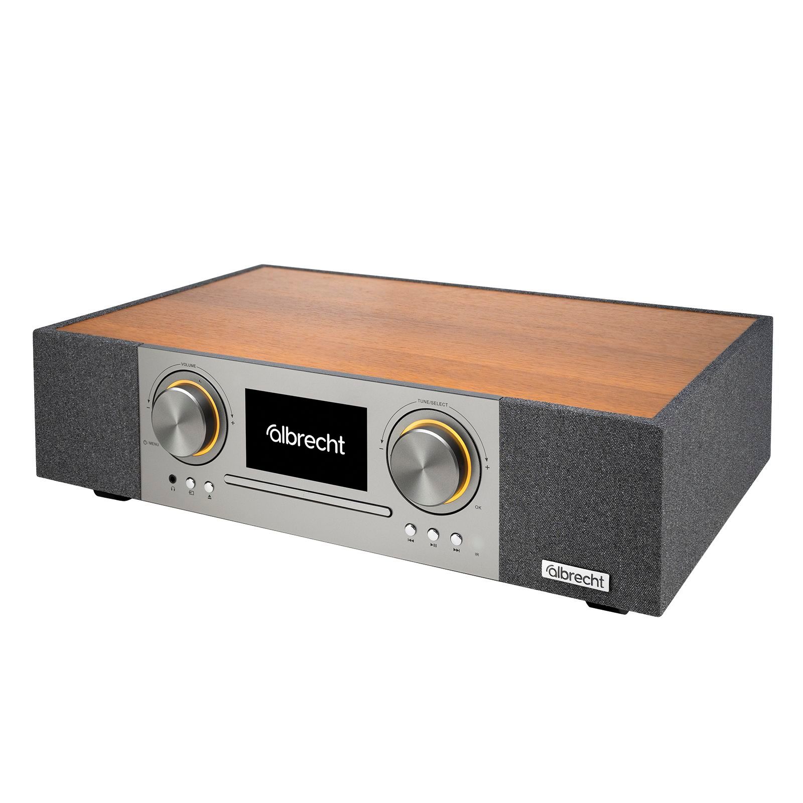 Albrecht DR 1000 All-In-One Soundsystem 4,3" Farbdisplay, 2.1 Stereo, 3D Soundbar, Subwoofer, App