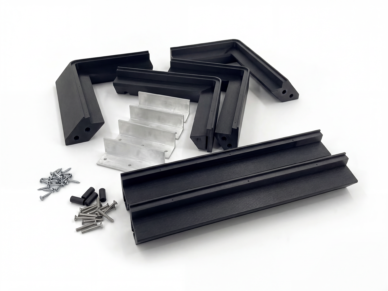 Flat Mount ASA mit Plexiglas schwarz für STARLINK STANDARD
