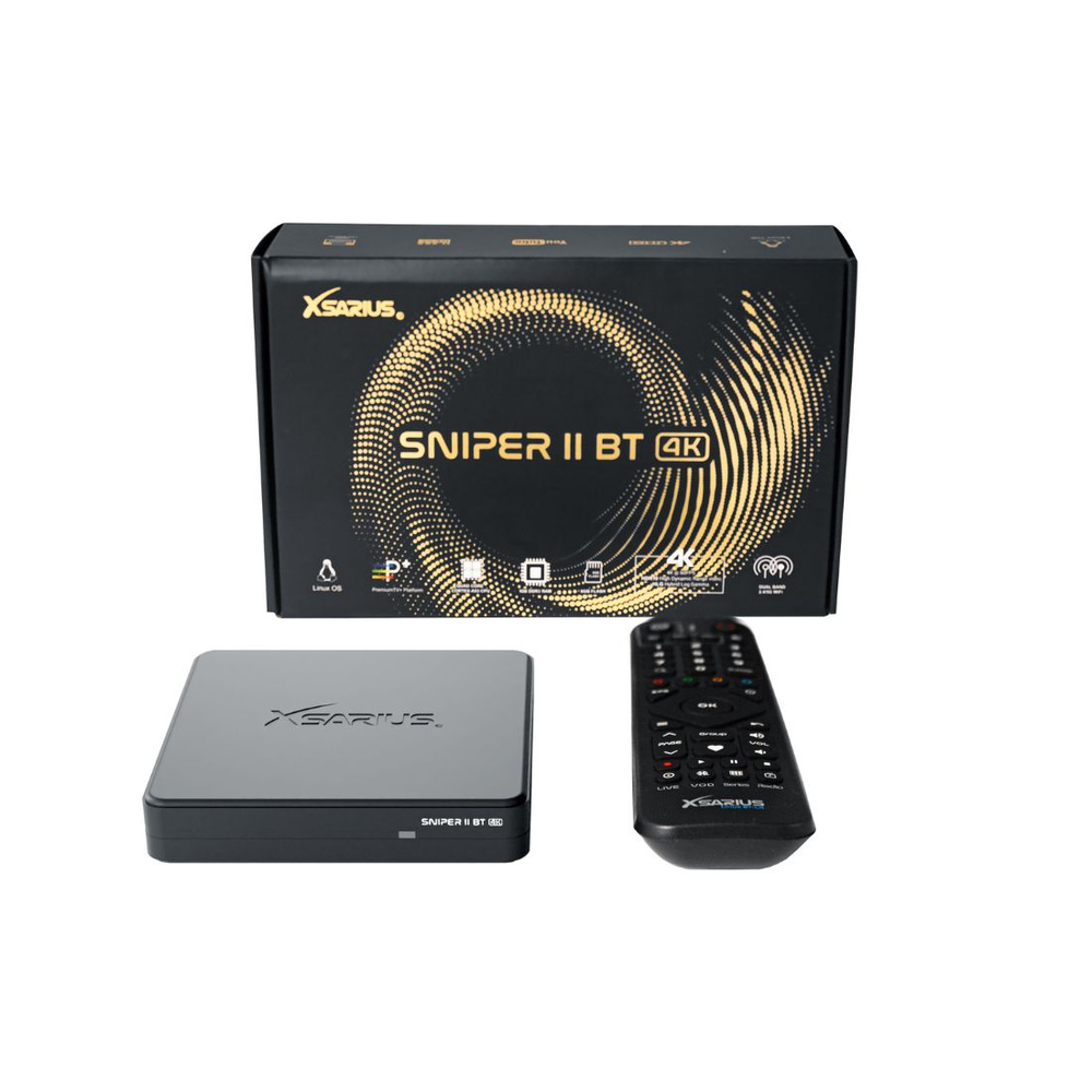 Xsarius Sniper 2 Bluetooth 4K - UHD Linux OTT Mediastreamer