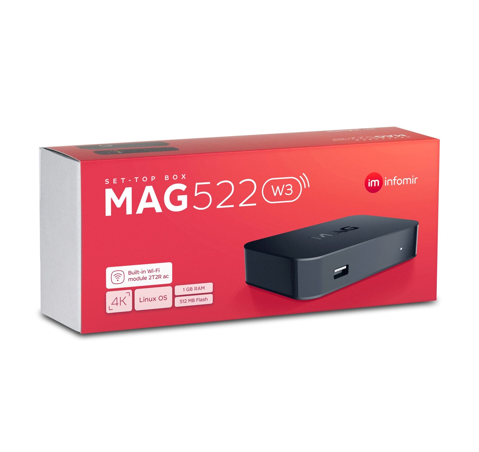 MAG 522w3 IP TV Internet Streamer HEVC H.265 WIFI 4K UHD 60FPS Linux B-Ware