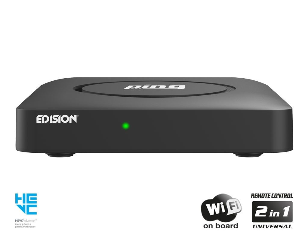 Edision ping Full-HD OTT/IPTV Box inkl. Wlan schwarz Edision ping Full-HD OTT/IPTV Box inkl. Wlan schwarz