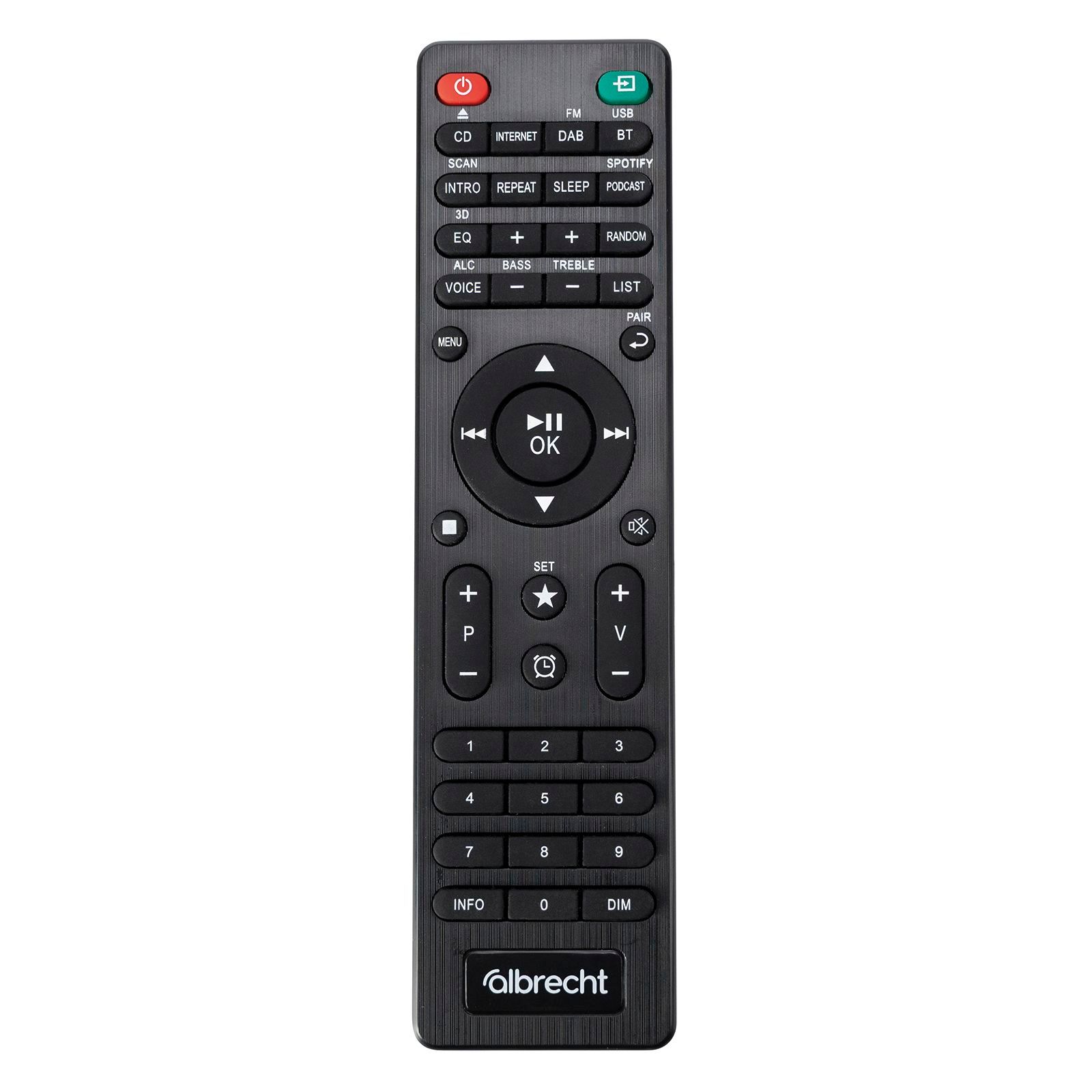 Albrecht DR 1000 All-In-One Soundsystem 4,3" Farbdisplay, 2.1 Stereo, 3D Soundbar, Subwoofer, App