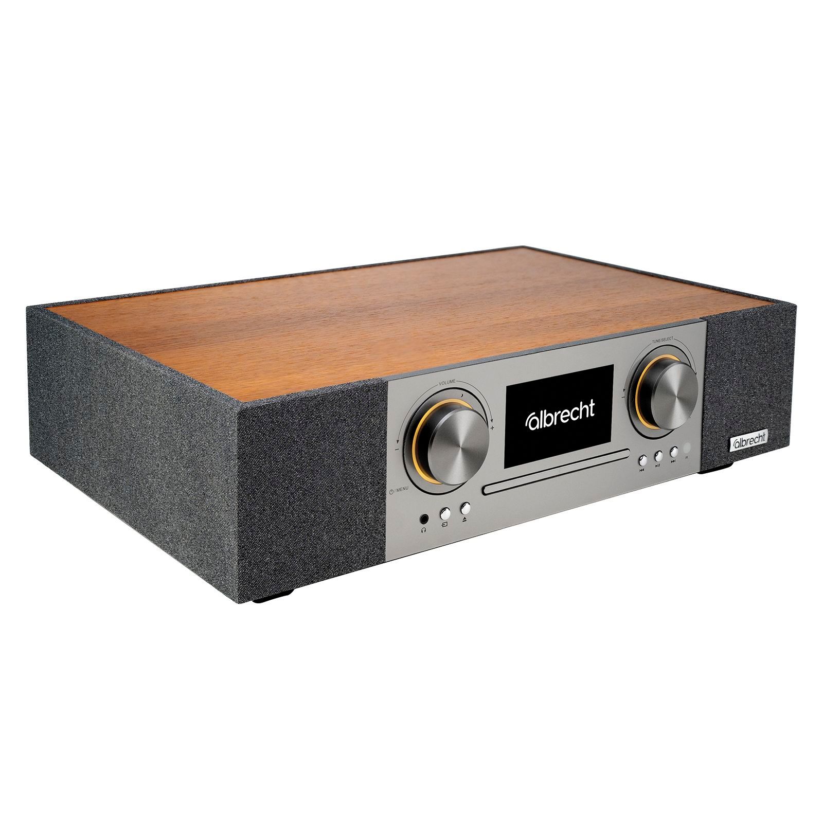 Albrecht DR 1000 All-In-One Soundsystem 4,3" Farbdisplay, 2.1 Stereo, 3D Soundbar, Subwoofer, App