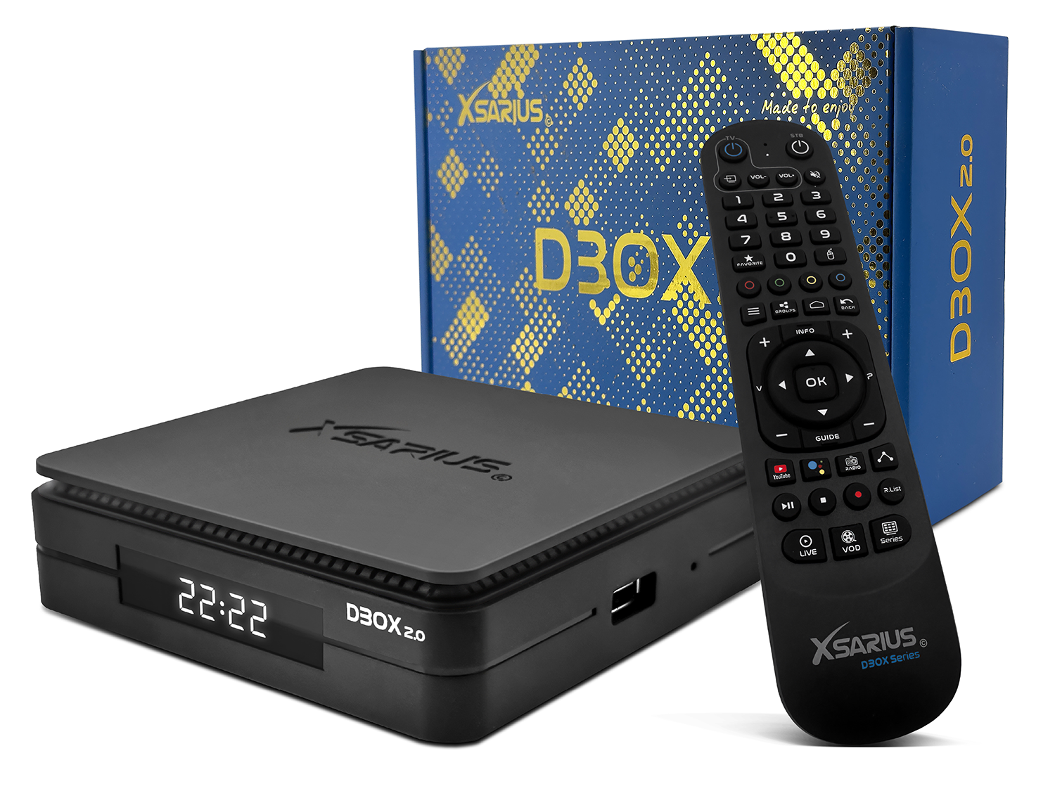 8721082627153 - DBOX 2 4K UHD Android IP-Receiver H265 HDR10+ Bluetooth Dual-WiFi Dolby Digital