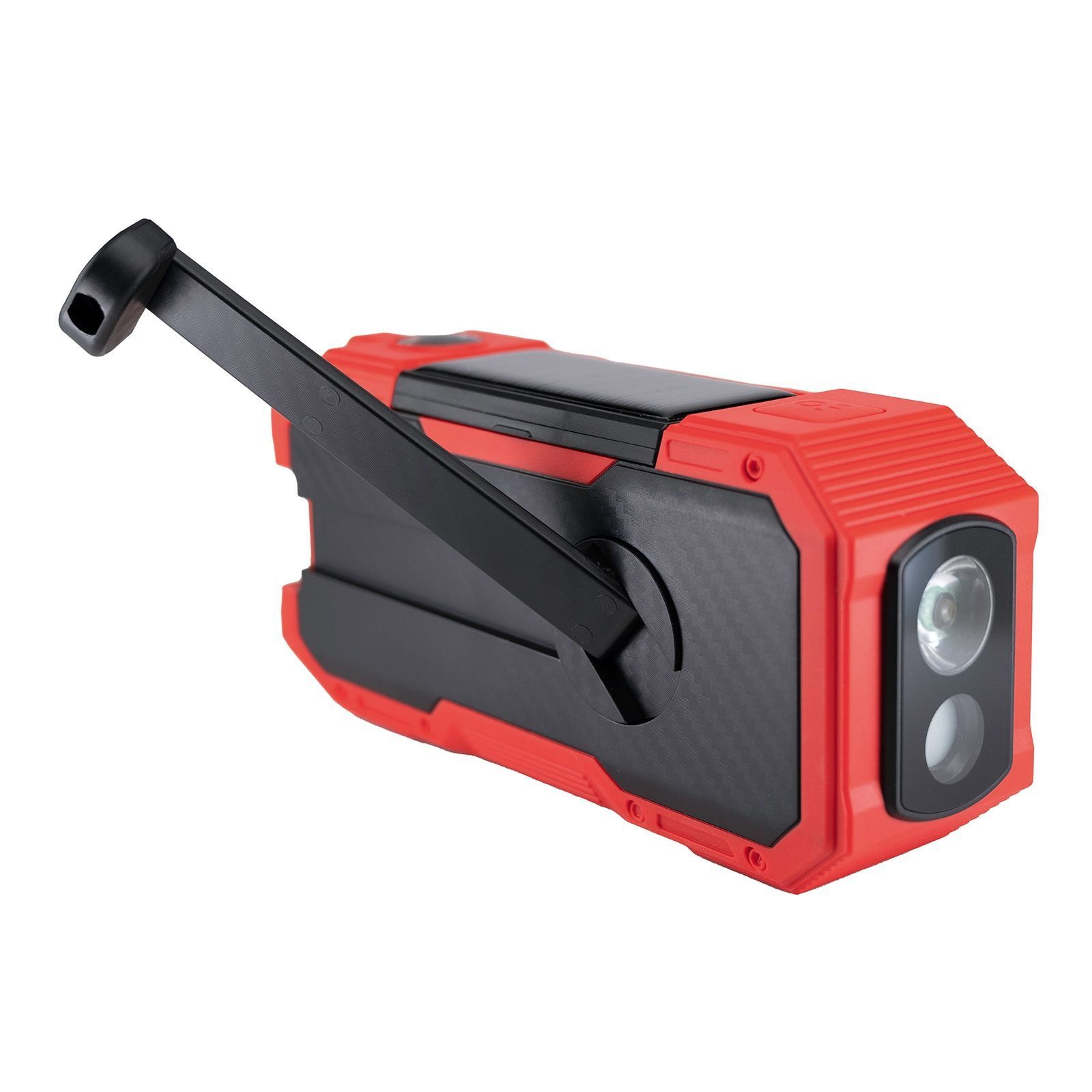 Albrecht Radio DR 112 Outdoor DAB+, Akku, Kurbel, Bluetooth, Stereo, rot/schwarz