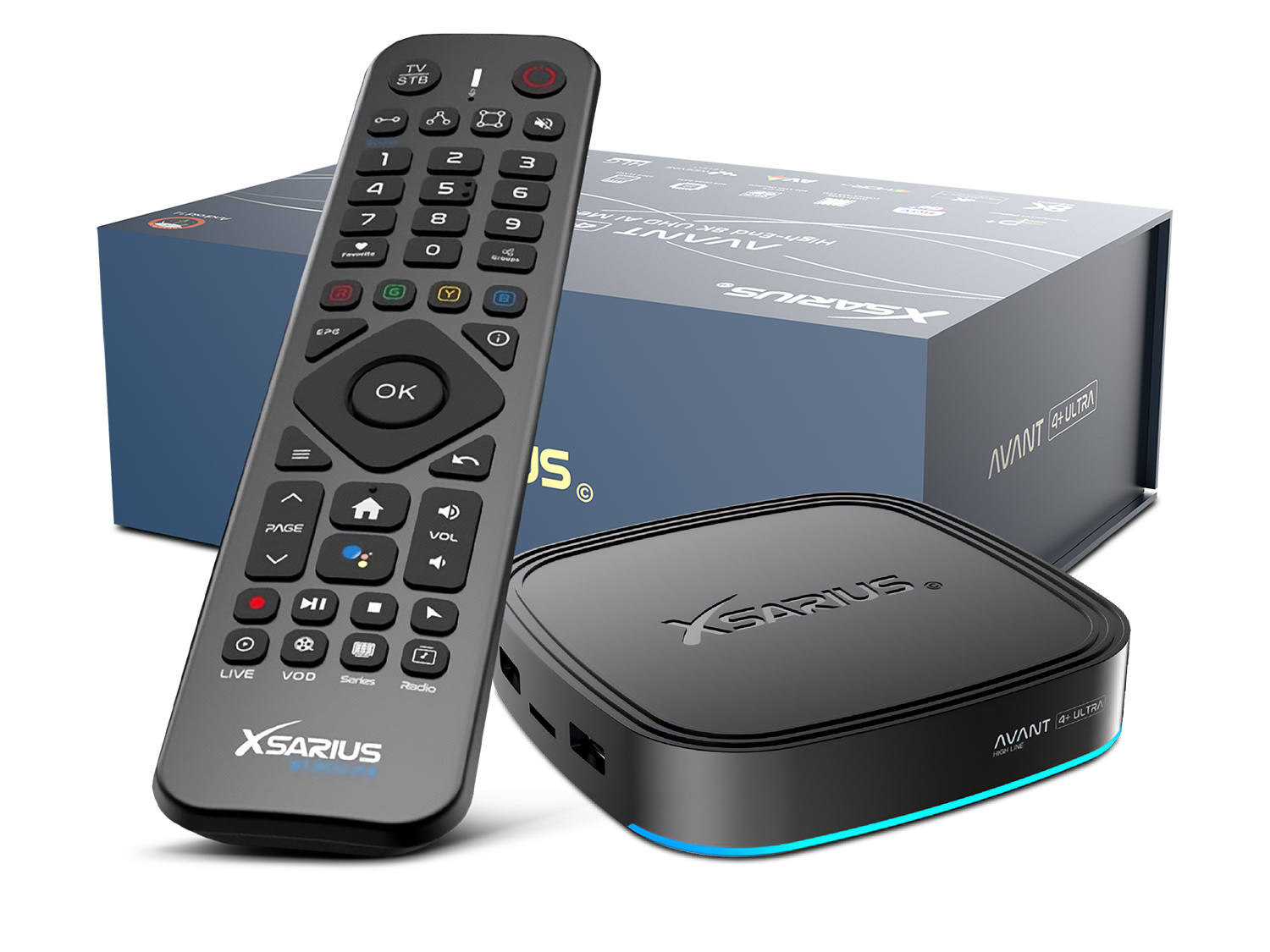 8721082627283 - Avant 4+ Ultra Android 14 High-End 8K 64GB UHD AI Mediastreamer