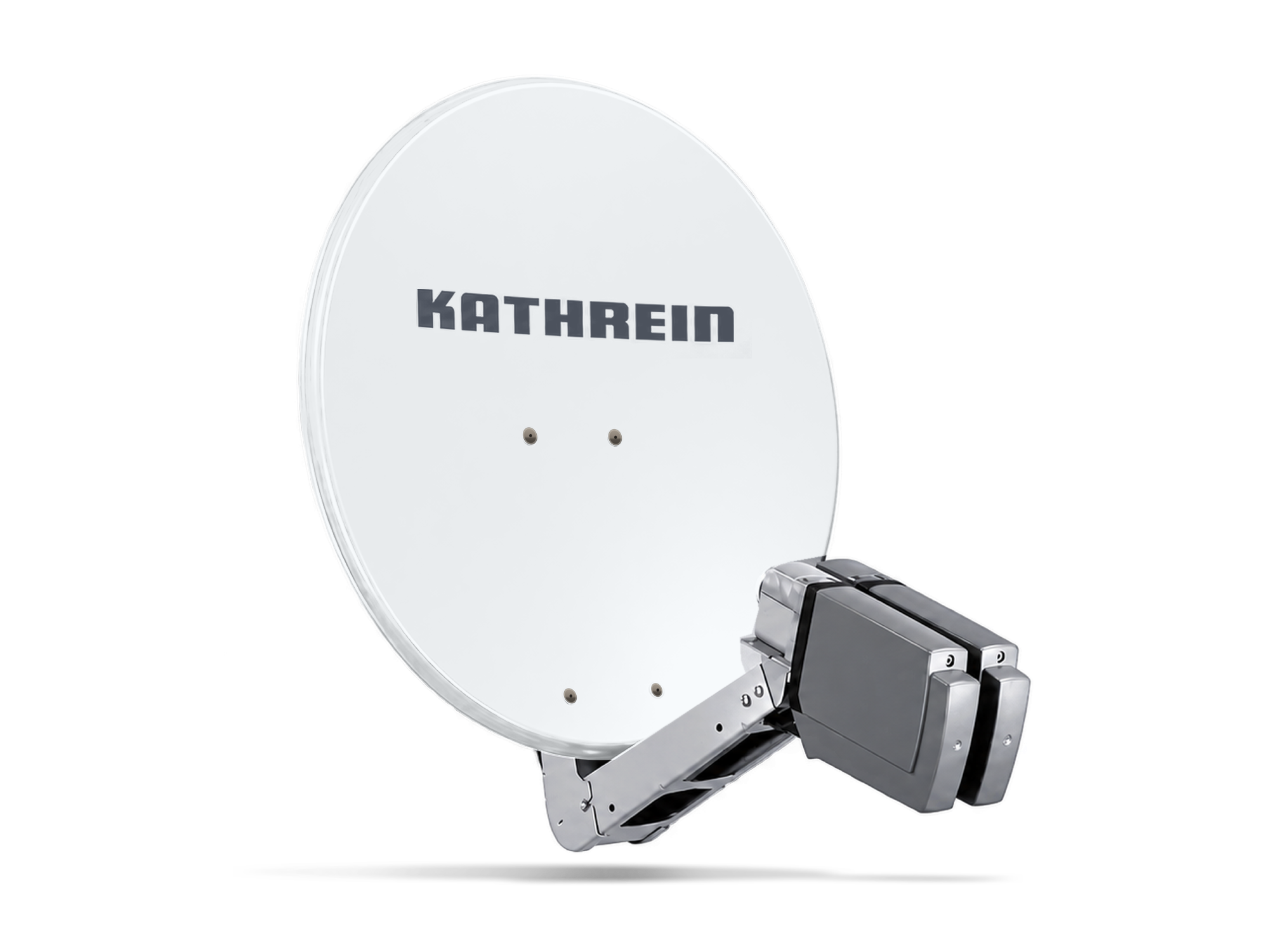 Kathrein CAS 06 Offset-Parabolantenne (Satelliten-Antenne, multifeedfähig) weiß