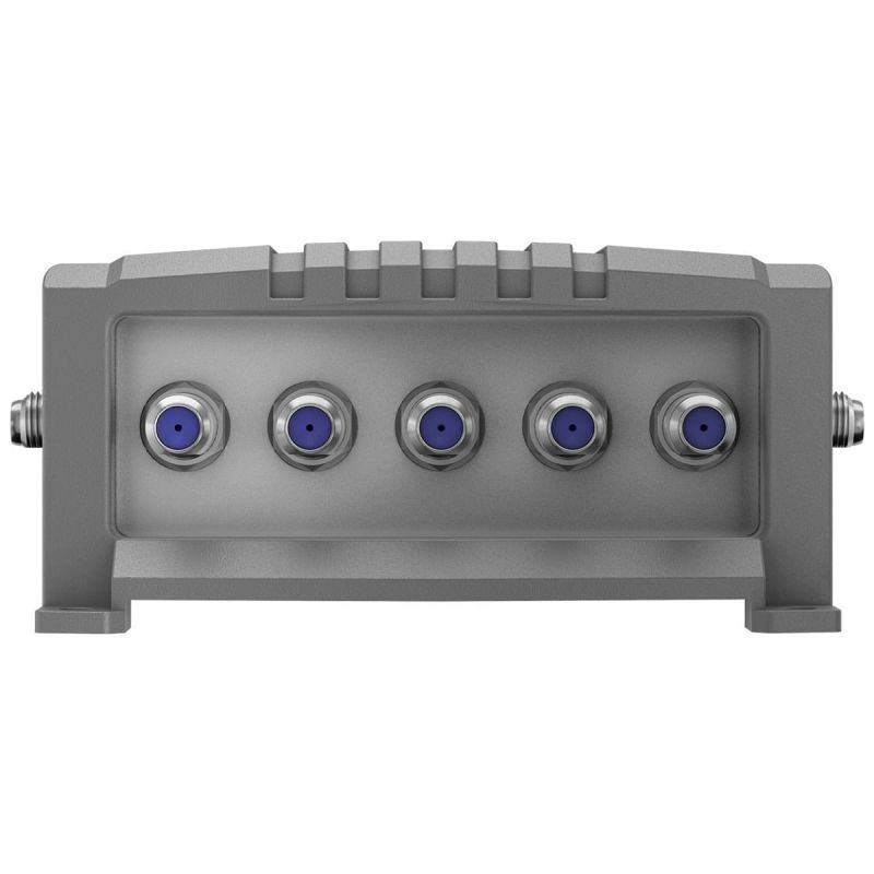 Goobay Sat-Multischalter 5/8 5in/8out silbergrau, Verteiler für max. 8 Teilnehmer von 1 Satelliten