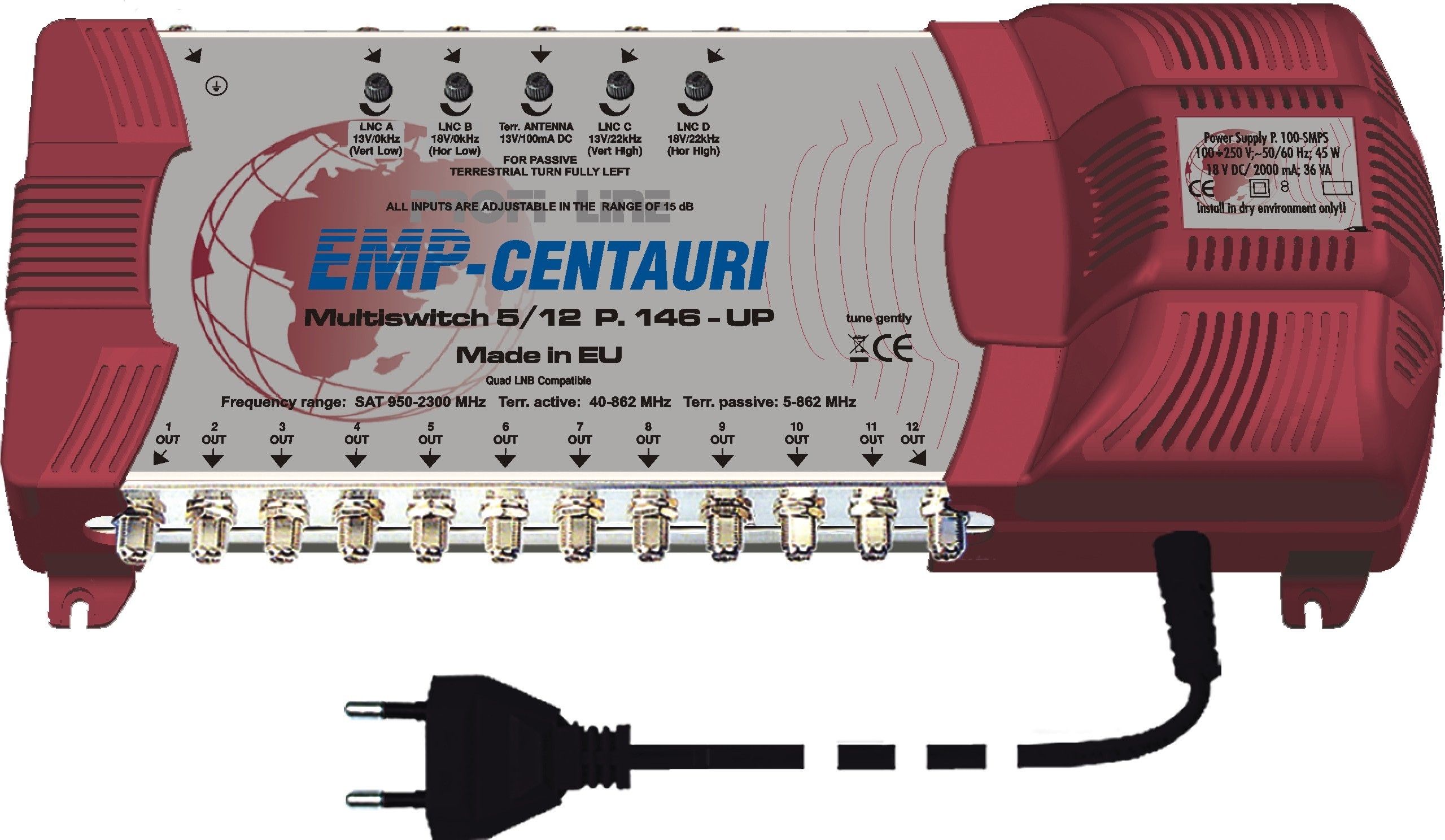 8595577601771 - EMP Centauri Profi-Line Multischalter 5 12 PIU-5 (P146-UP)