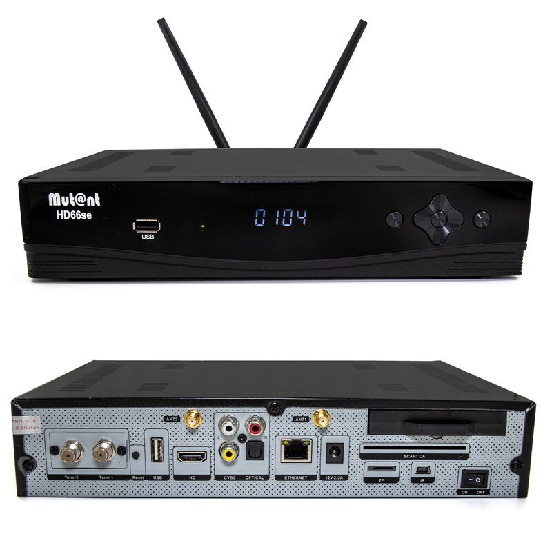 Mutant HD66 SE 4K UHD Linux E2 Sat-Receiver 2x DVB-S2X, PVR, WiFi, LAN, MicroSD, CA, USB B-Ware