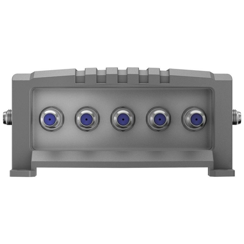 Goobay Sat-Multischalter 5/12 5in/12out silbergrau, Verteiler für max. 12Teilnehmer von 1 Satelliten