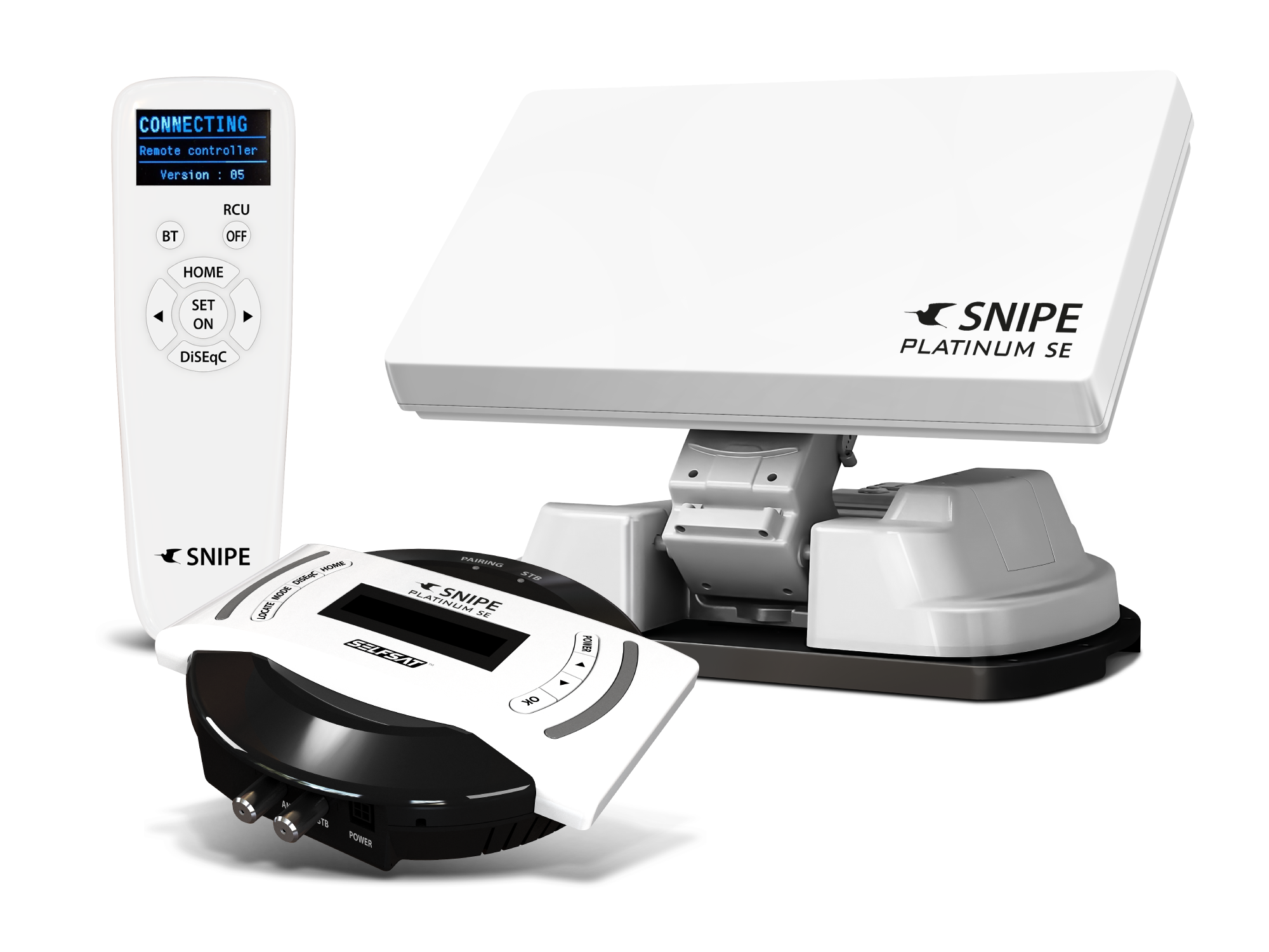 Selfsat SNIPE Platinum SE Single  Mit BT Fernbedienung und iOS / Android Steuerung sowie GPS-Modul
