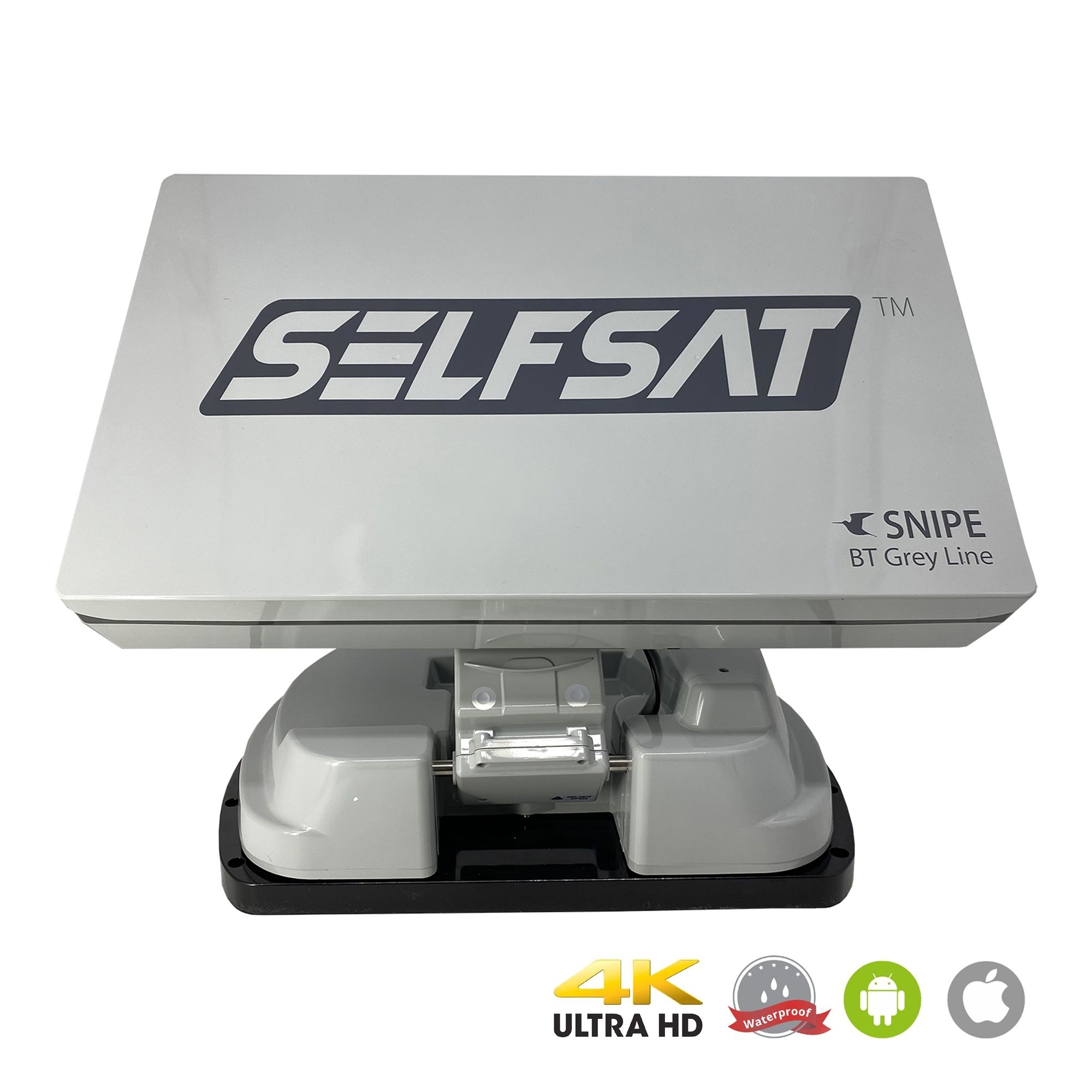 Selfsat SNIPE 3 BT Grey Line Single  - automatische Camping Antenne  incl. iOS / Android Steuerung