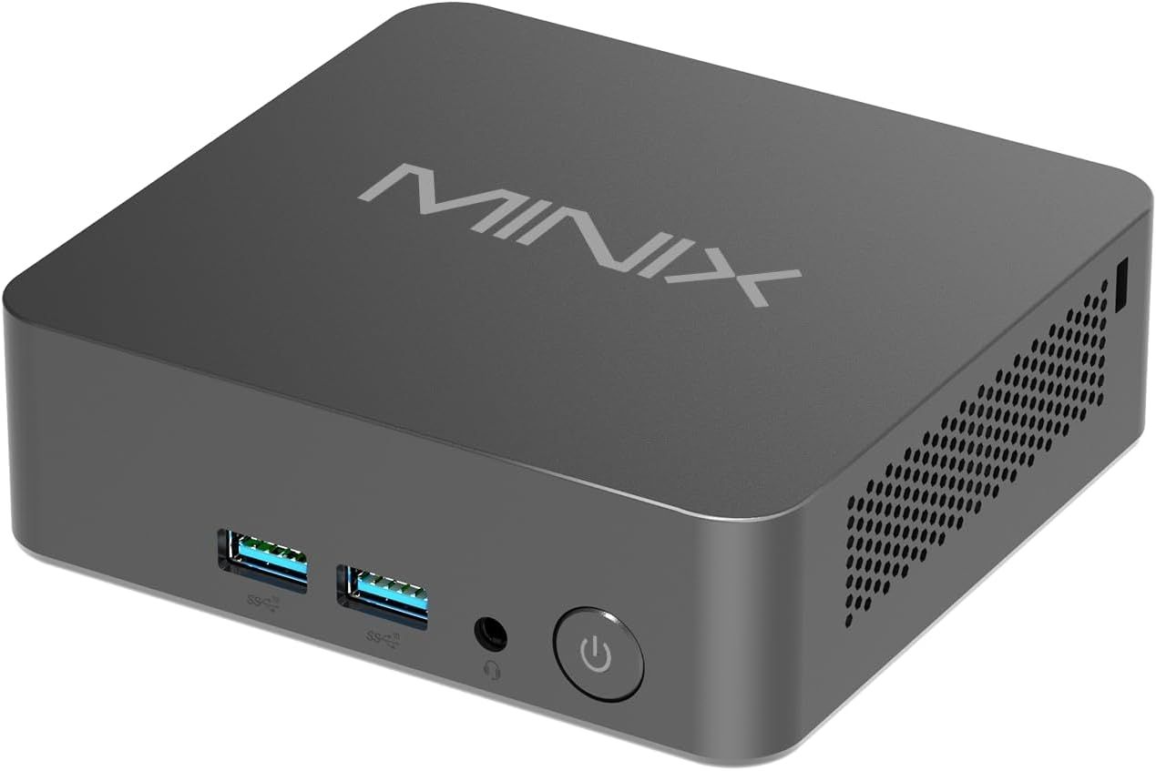 MINIX NUC150 Mini-PC Intel N150, 16 GB DDR5 RAM, 512 GB SSD, 4K Triple Display, USB-C, 2,5 G Etherne
