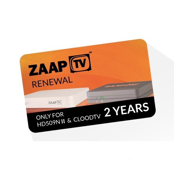 4260408984043 - ZaapTV Verlängerung HD509N II & CloodTV - Laufzeit 2 Jahre 4260408984043 - ZaapTV Verlängerung HD509N II & CloodTV - Laufzeit 2 Jahre