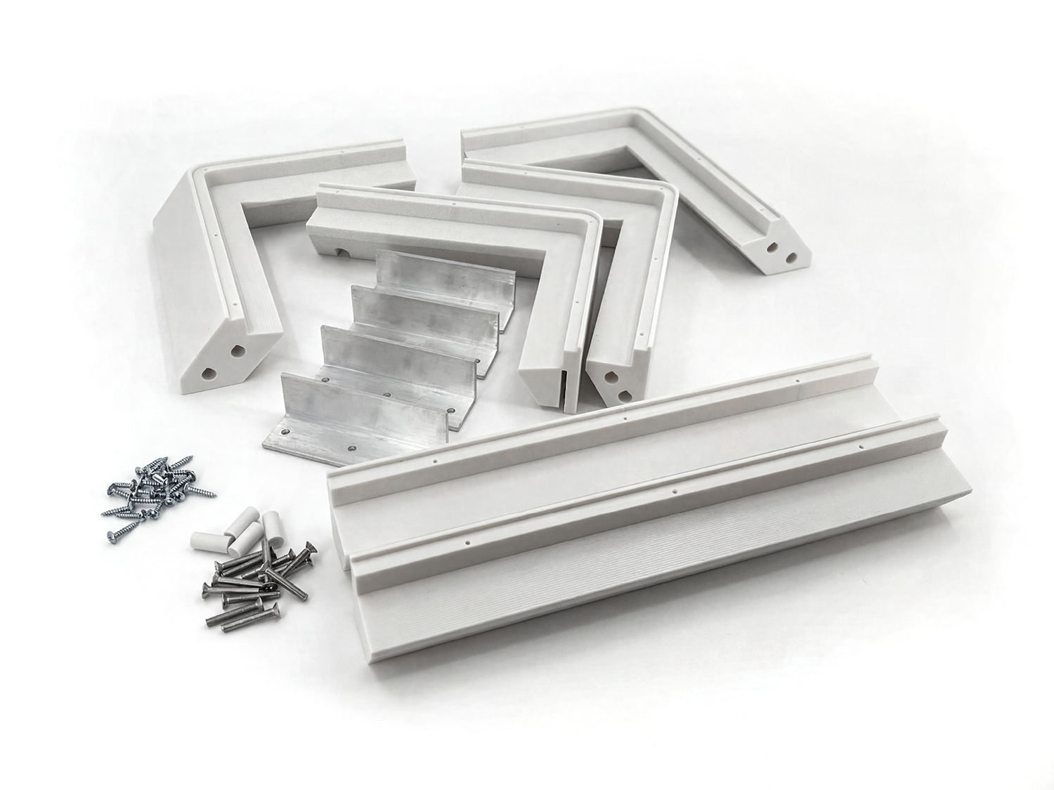 Flat Mount ASA mit Plexiglas weiß für STARLINK STANDARD