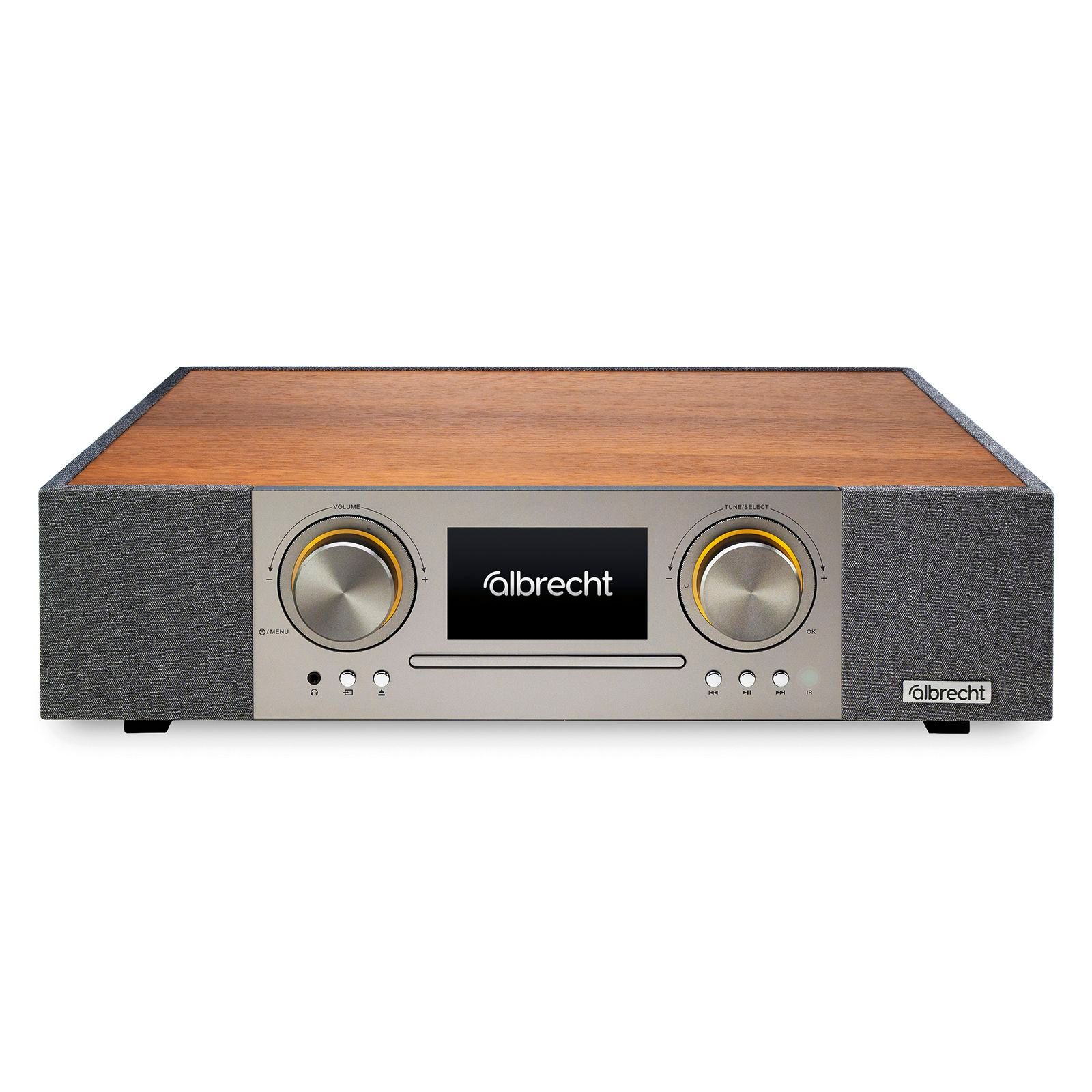 Albrecht DR 1000 All-In-One Soundsystem 4,3" Farbdisplay, 2.1 Stereo, 3D Soundbar, Subwoofer, App