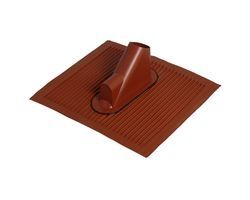 Alu- Dachziegel mit Kabelführung -Ziegelrot-