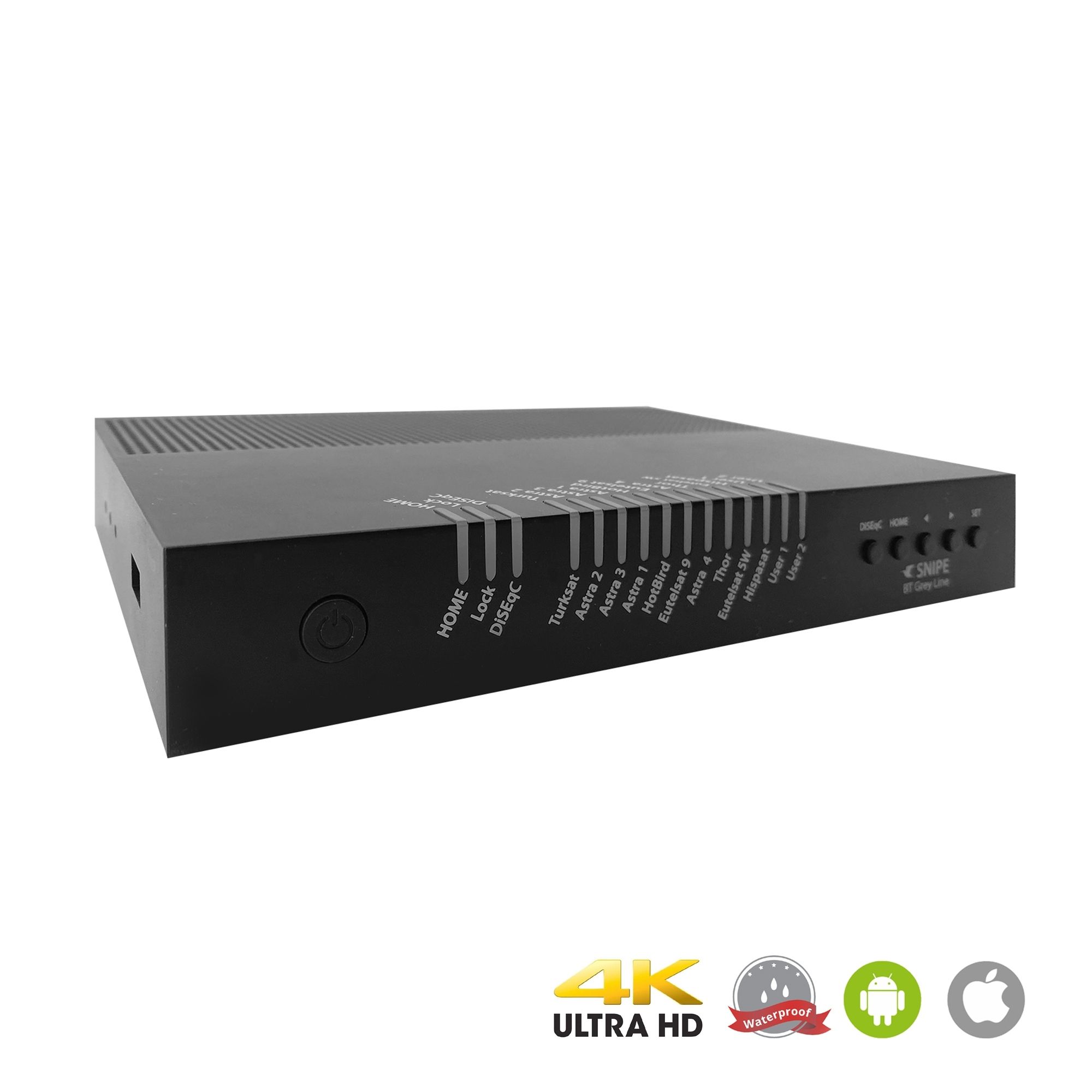 Selfsat SNIPE 3 BT Grey Line Single  - automatische Camping Antenne  incl. iOS / Android Steuerung