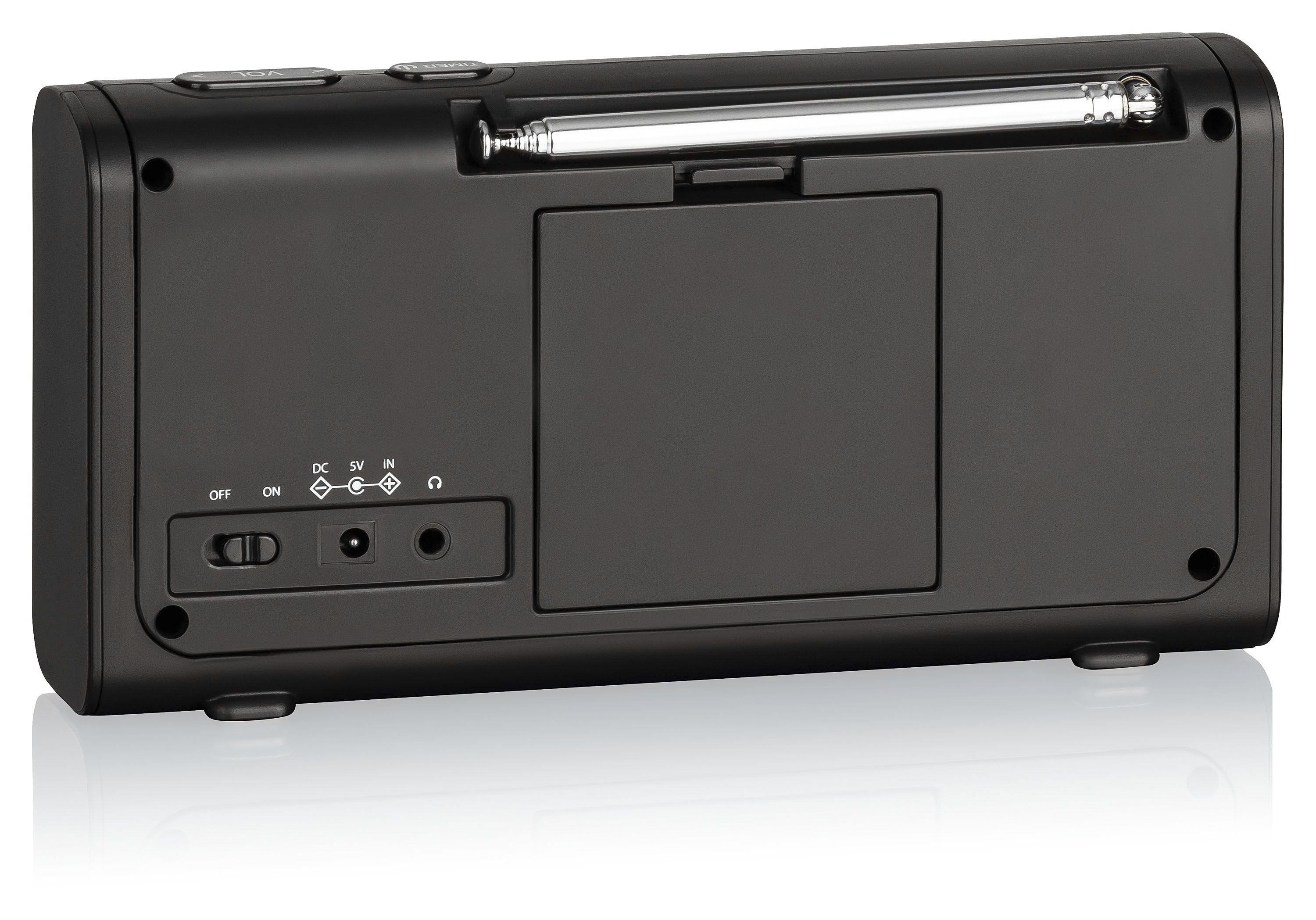 Noxon Rigi Schwarz - DAB+, UKW, 10 Favoriten, Netz-und Batteriebetrieb