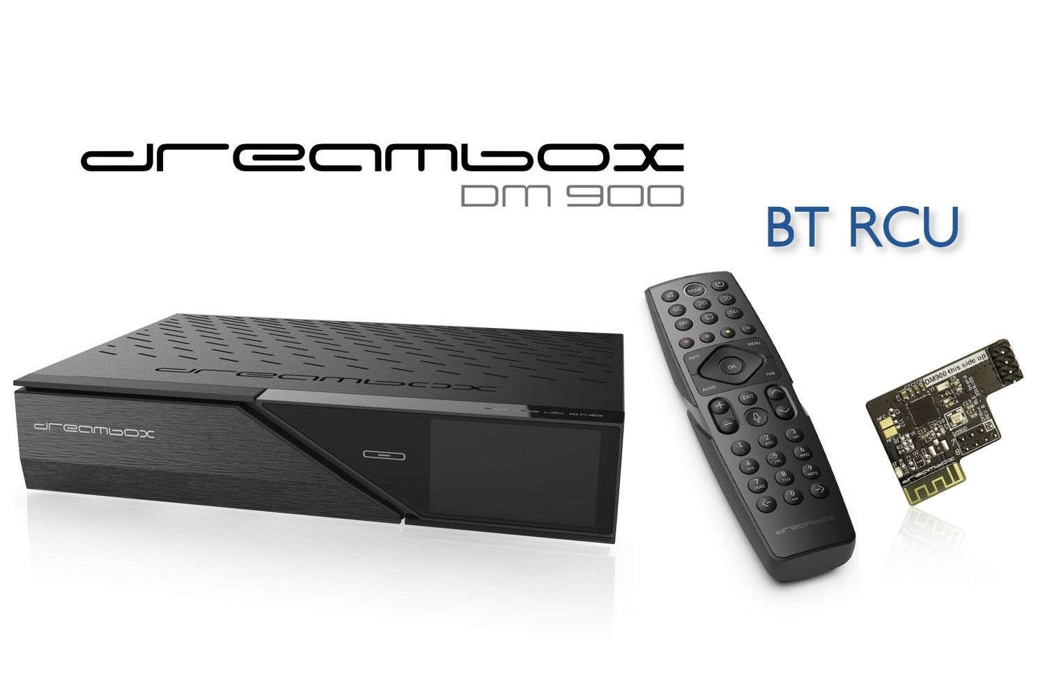 Dm900 Dreambox DM900 BT UHD 4K 1x DVB-S2X FBC MS Tuner E2 Linux PVR Receiver ...