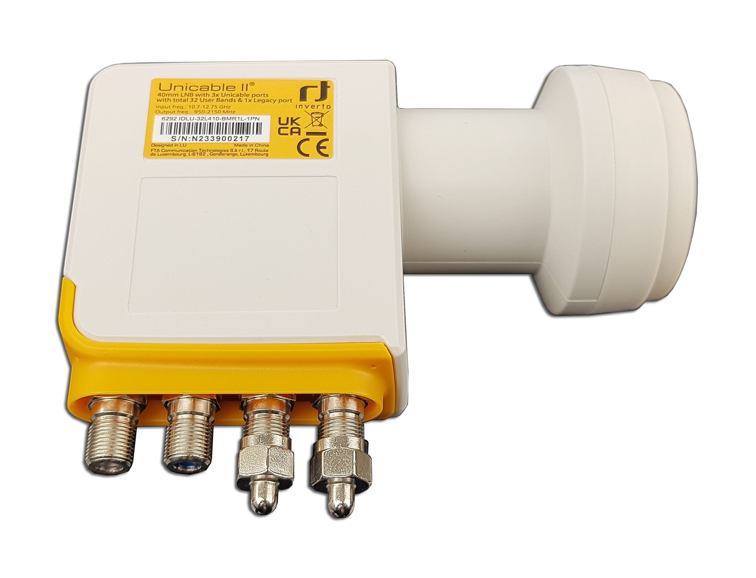 Inverto Unicable II LNB IDLU-32L410-BMR1L-1PN für bis zu 33 Teilnehmer ...