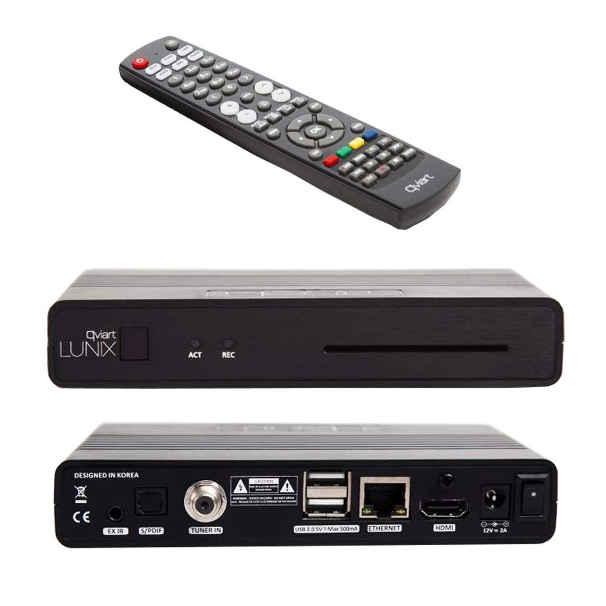 qviart Lunix HbbTV Full HD H265 HEVC OTT IPTV E2 Linux Sat Receiver 13393