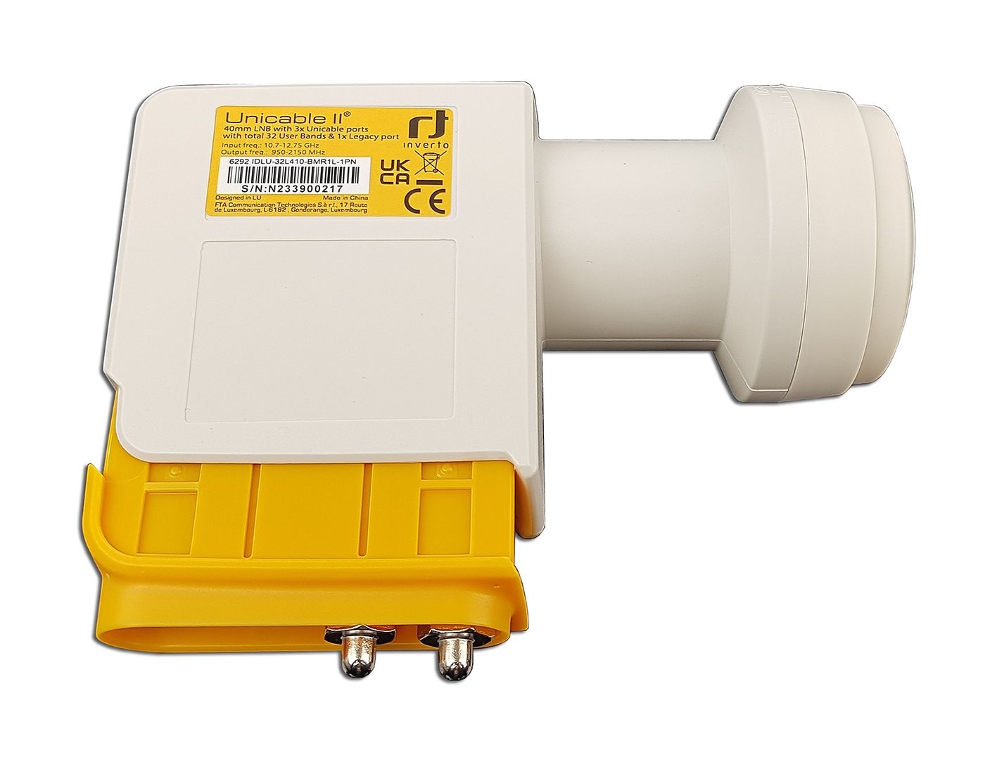 Inverto Unicable II LNB IDLU-32L410-BMR1L-1PN für bis zu 33 Teilnehmer ...