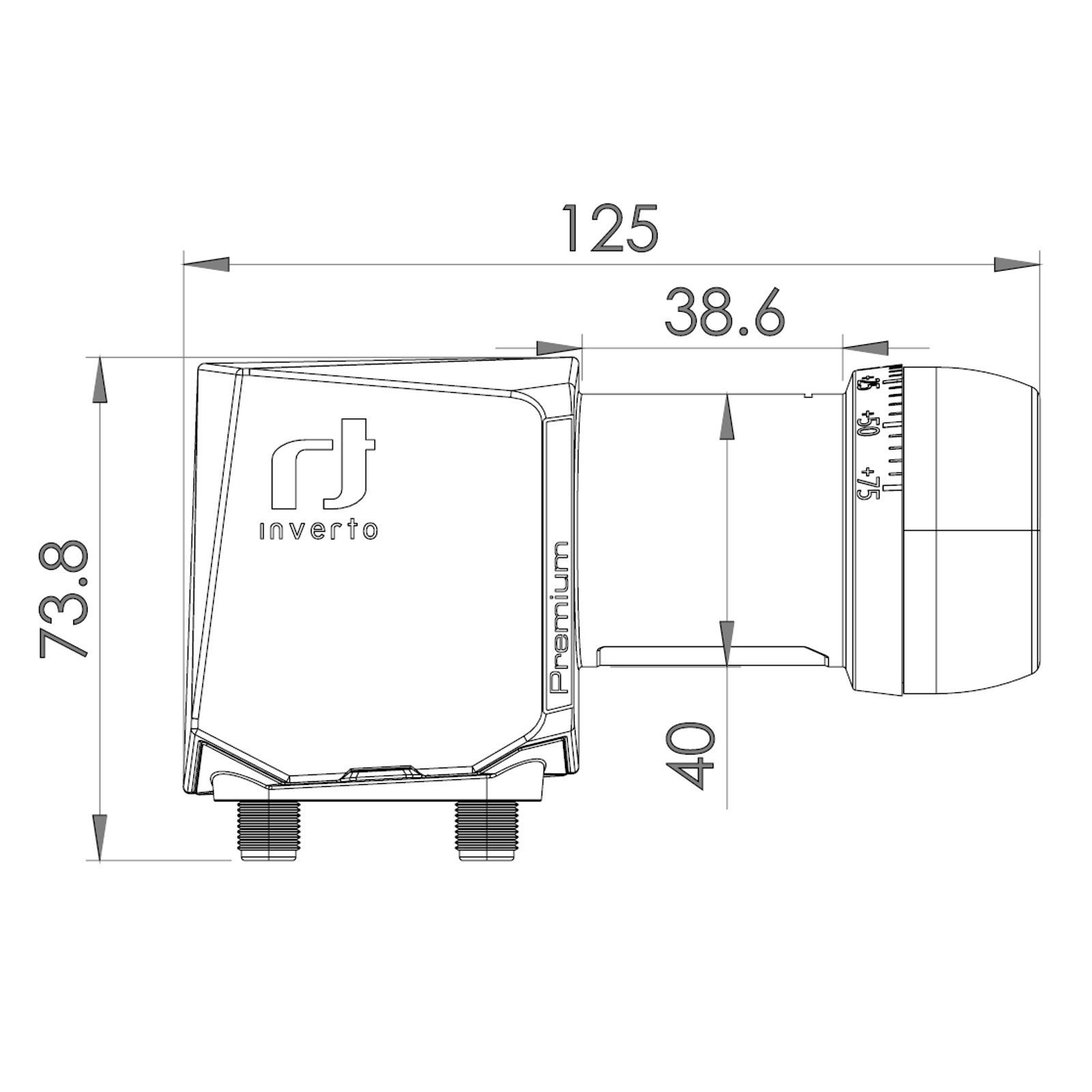 Inverto Twin universal Premium LNB IDLP-TWL413-PREMU-OPN Twin-LNB 40mm ...